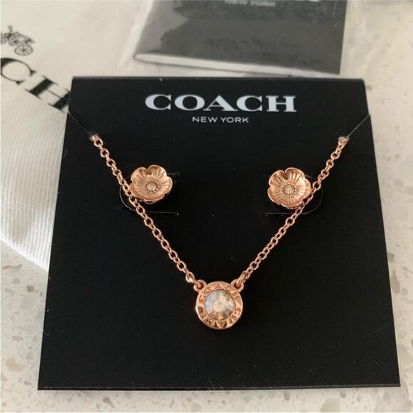 Coach necklace and Earrings set. - Picture 3 of 5